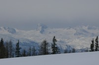 Pohled z Tauplitz na Dachstein